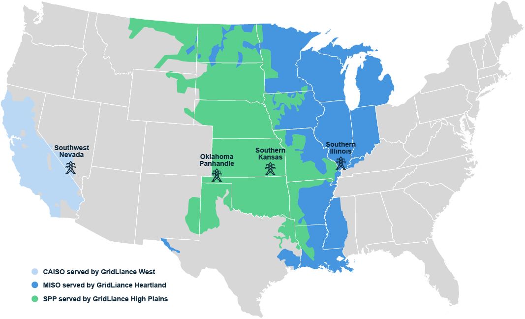 GridLiance Service Map